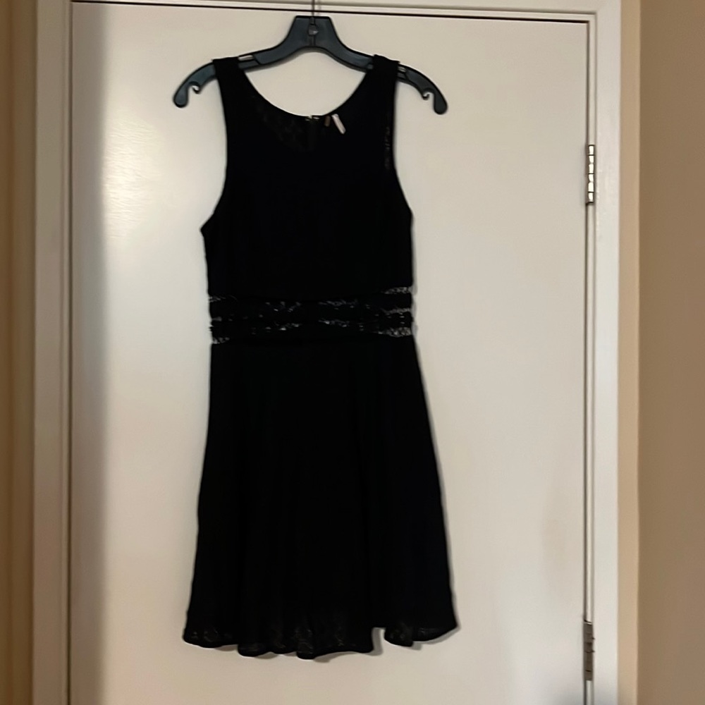 FREE PEOPLE "DAISY" LACE FIT & FLARE DRESS